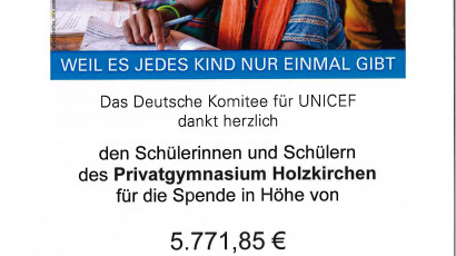 UNICEF Spendenlauf PGH Holzkirchen